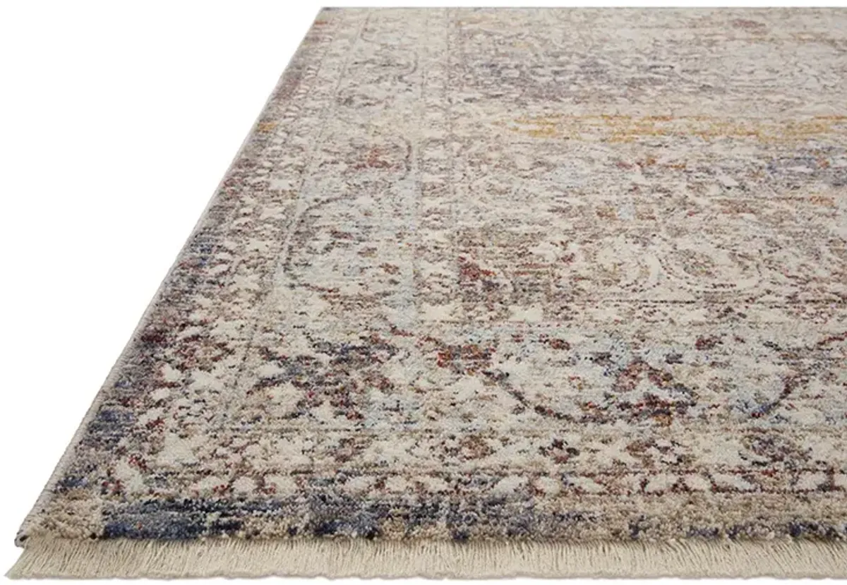 Sorrento Natural/Multi 9'6" x 9'6" Round Area Rug