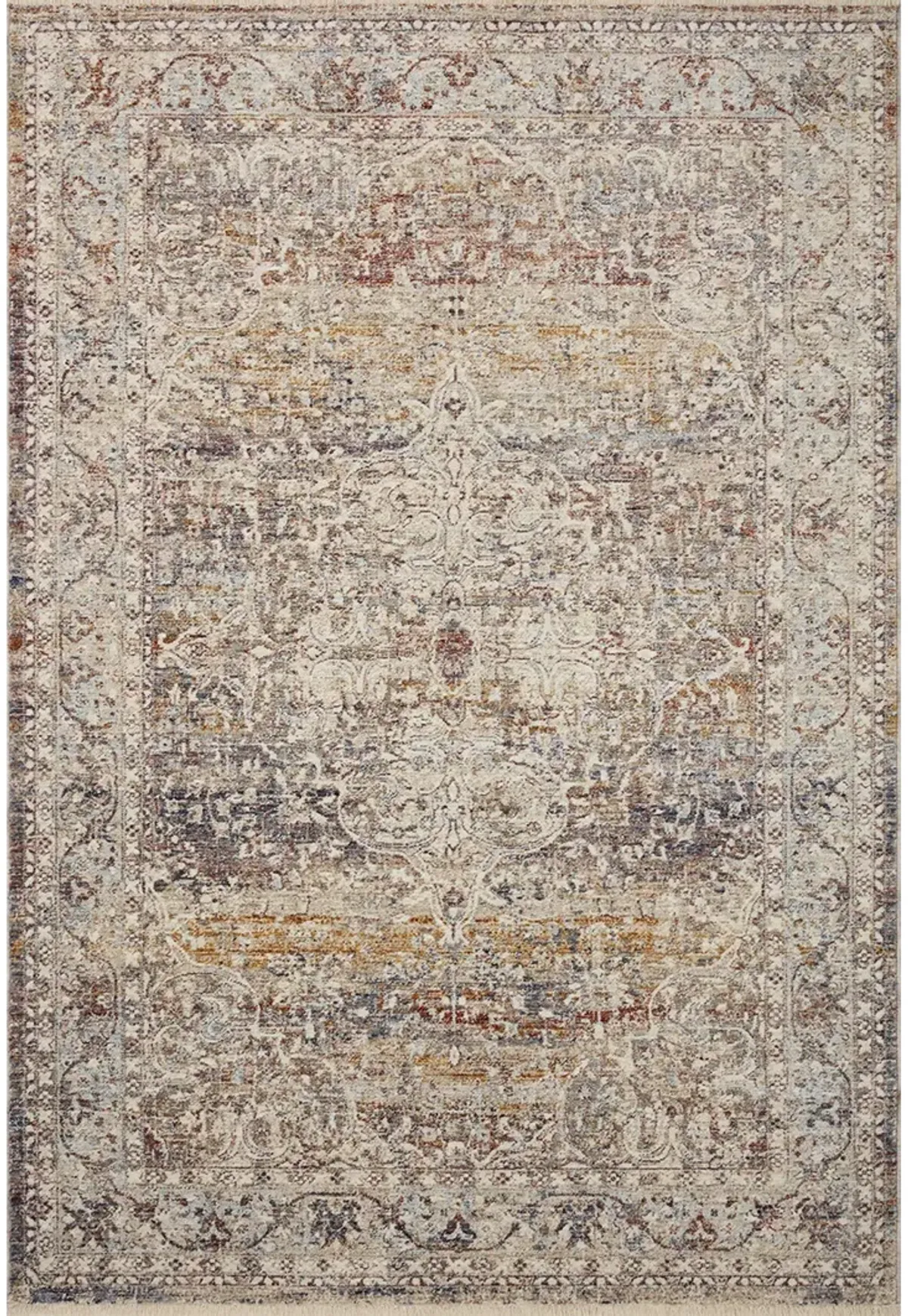 Sorrento Natural/Multi 9'6" x 9'6" Round Area Rug