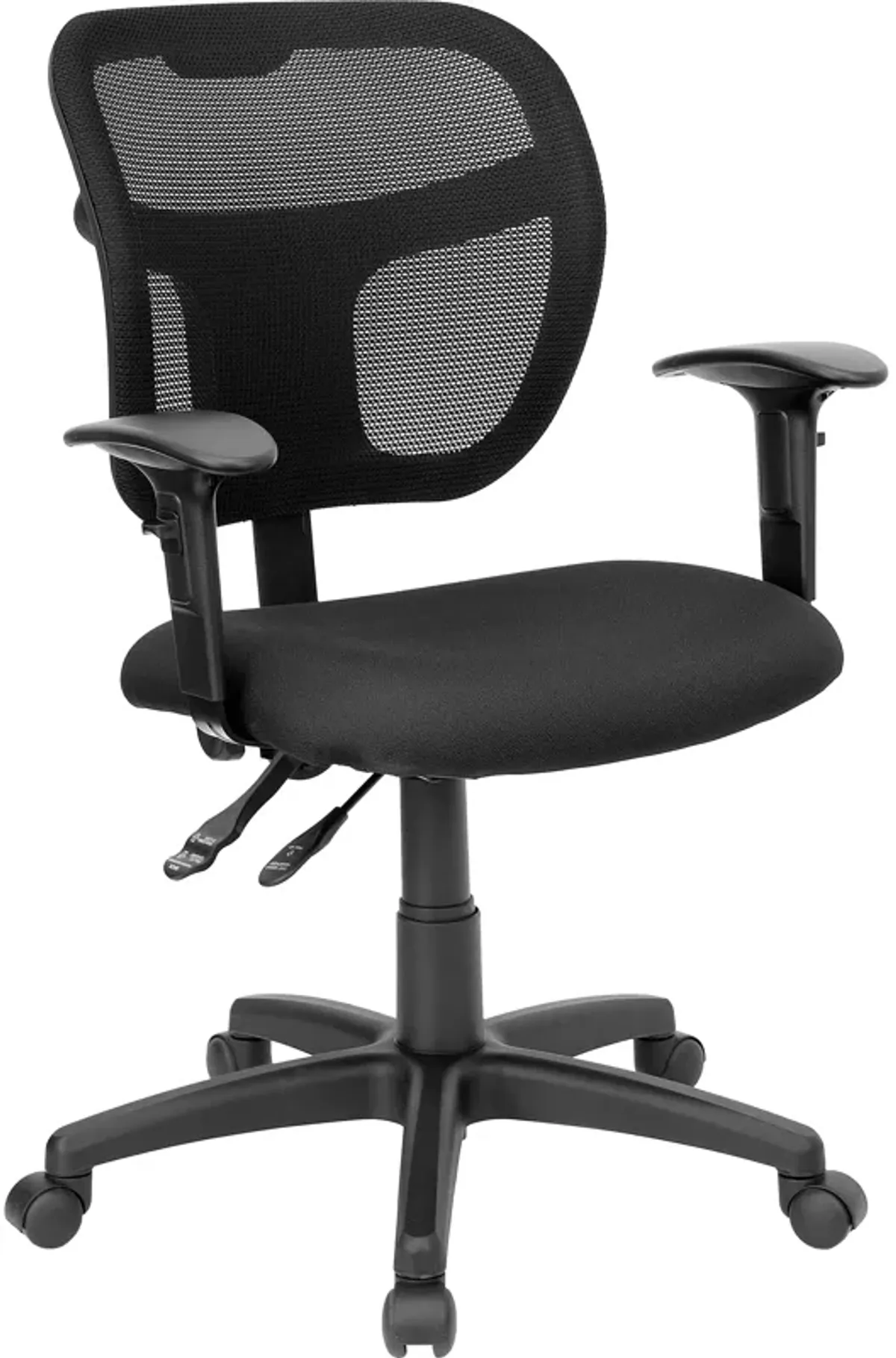 Pellen Mid-Back Mesh Swivel Task Office Chair with Back Height Adjustment and Adjustable Arms