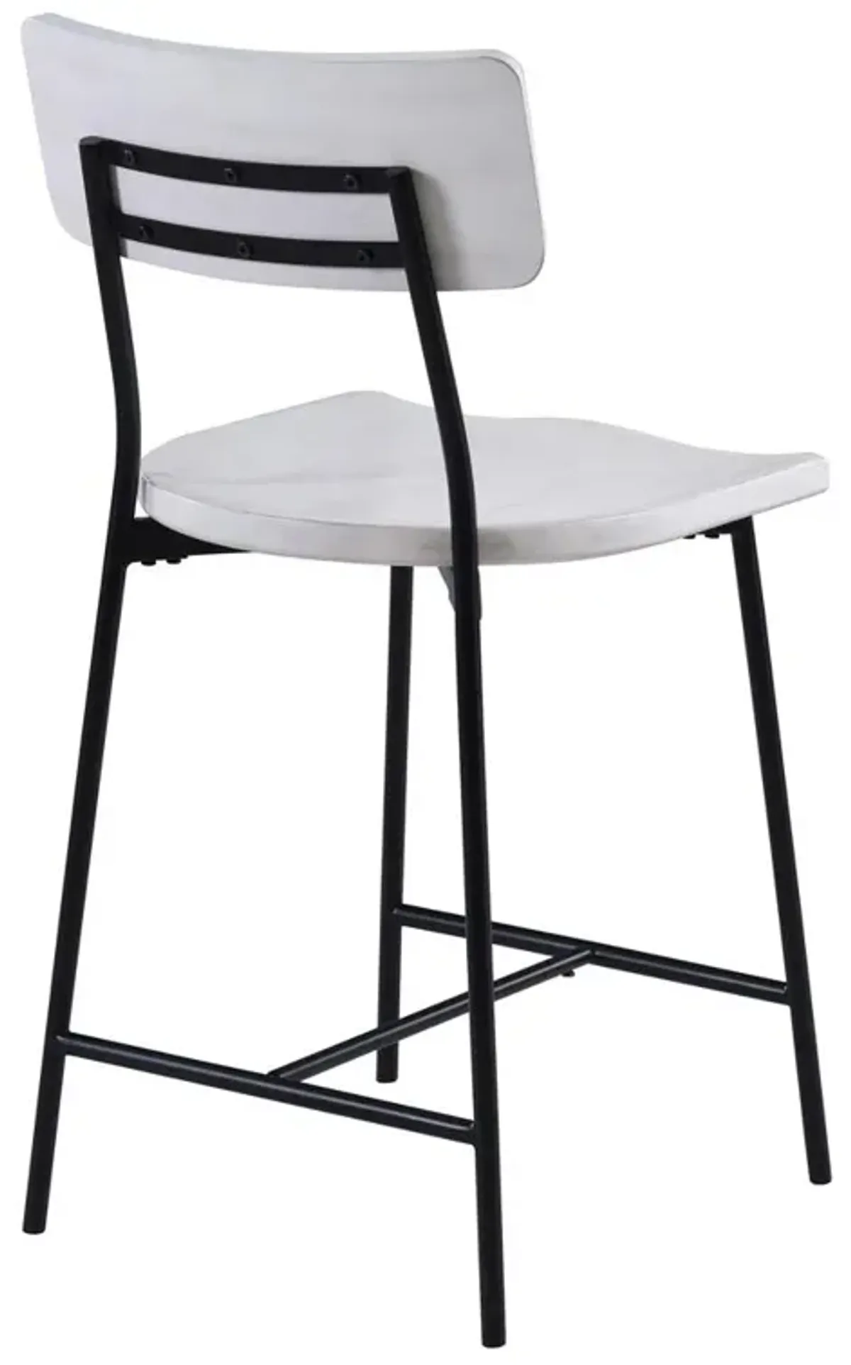 Comfort Pointe Bari Wood and Metal Modern Counter Stool