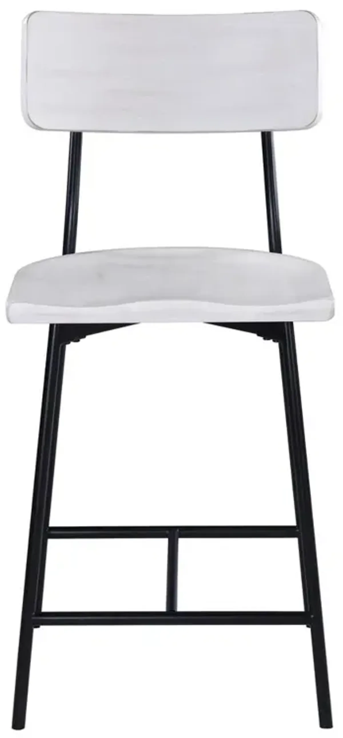 Comfort Pointe Bari Wood and Metal Modern Counter Stool