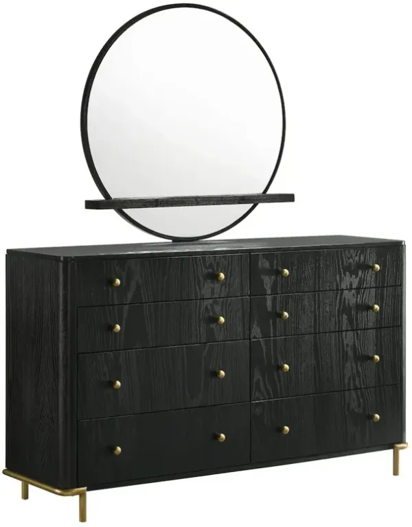 Coaster Co. of America Arini 8-drawer Dresser with Mirror Black