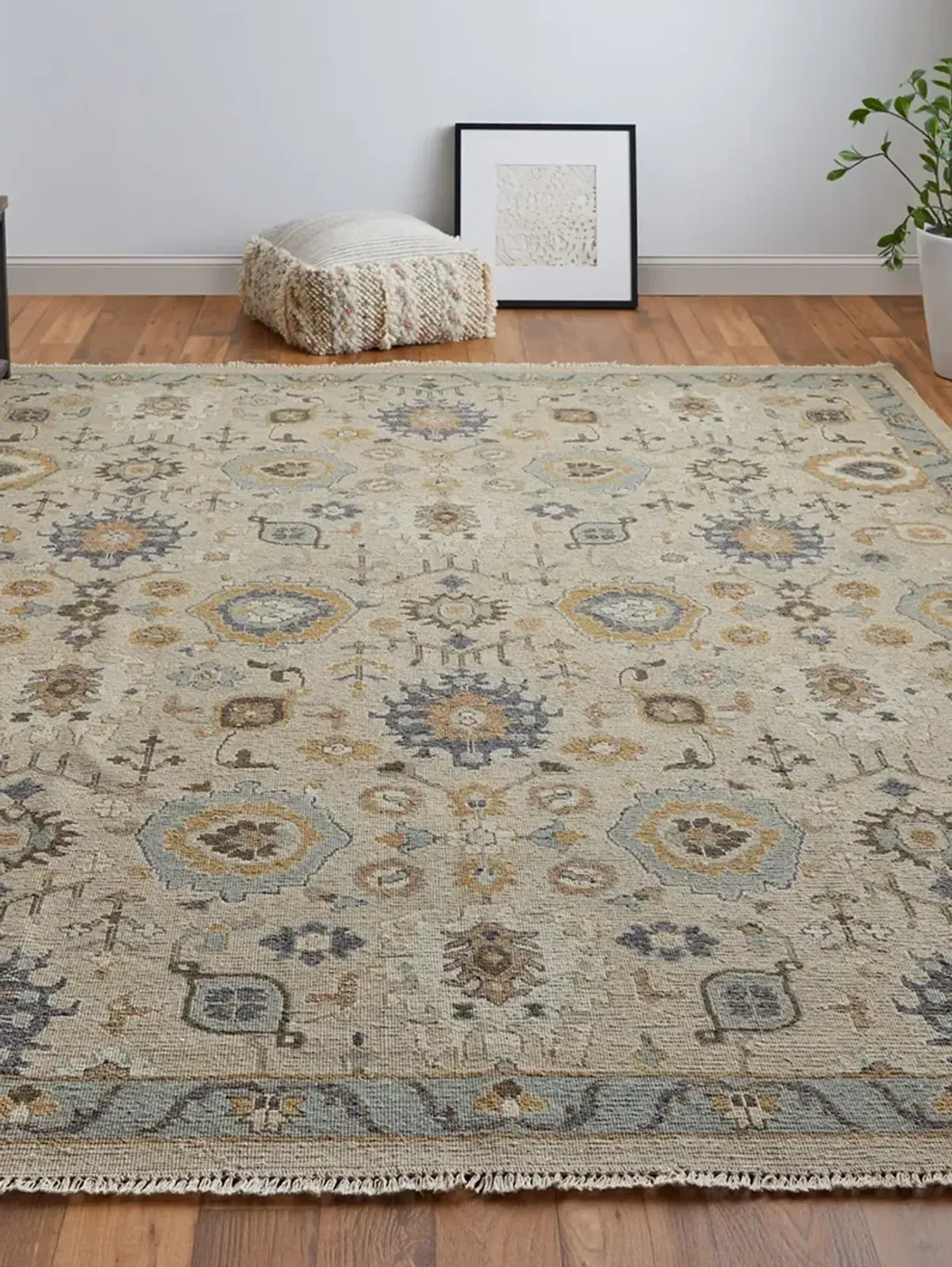 Corbitt 0613F 11'6" x 15' Tan/Blue/Gold Rug