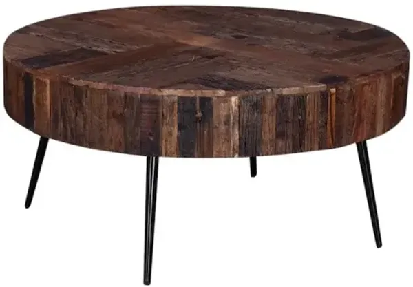 World Interiors Palm Desert Modern Reclaimed Wood Coffee Table