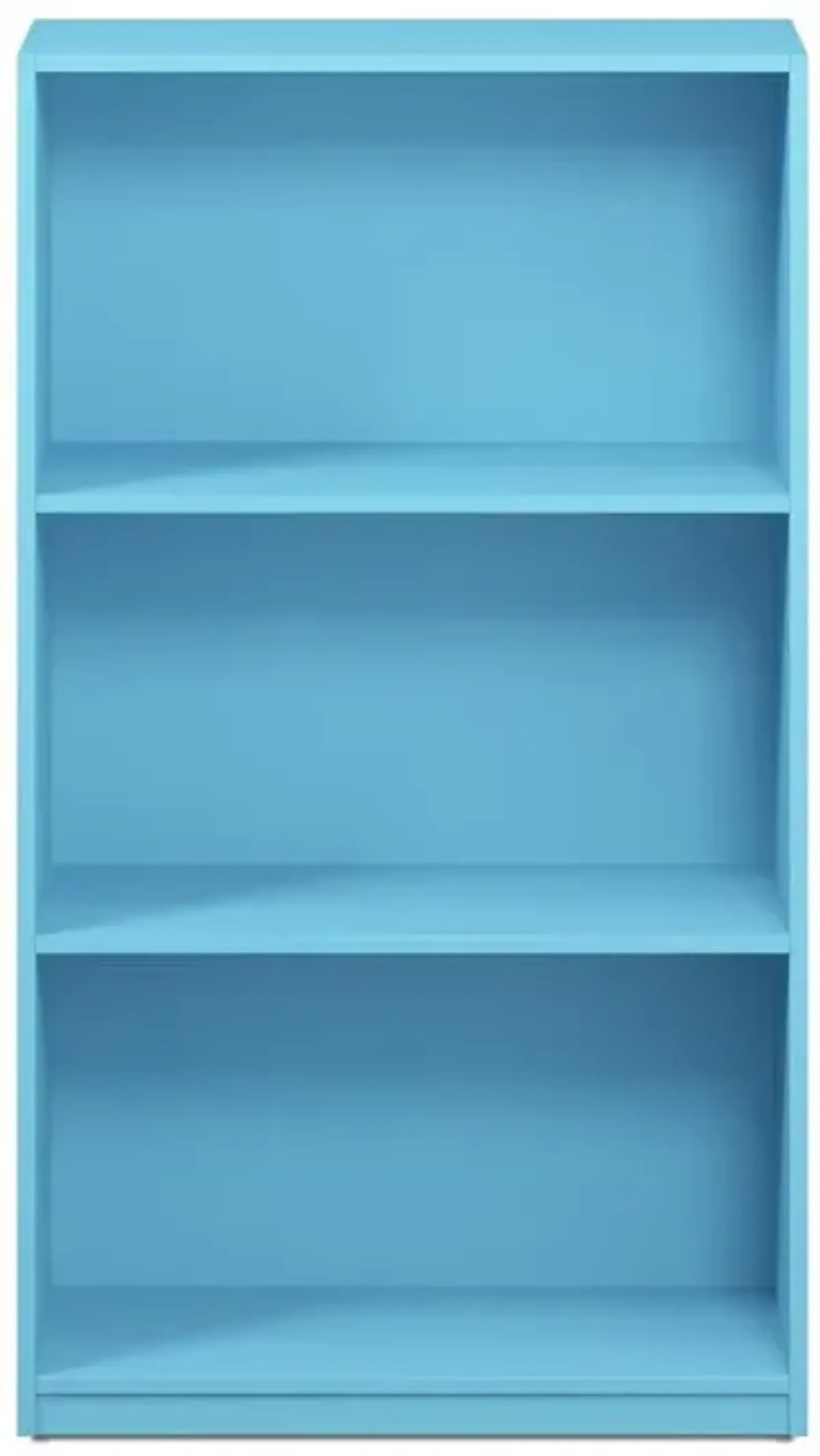 Furinno Basic 3-Tier Bookcase Storage Shelves, Light Blue, 99736LBL