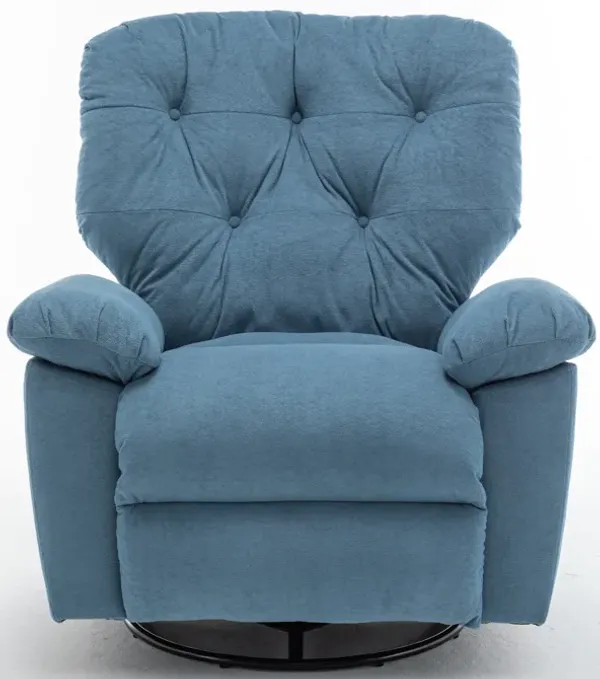 Merax Modern Fleece Recliner Chair with Manual Push Button