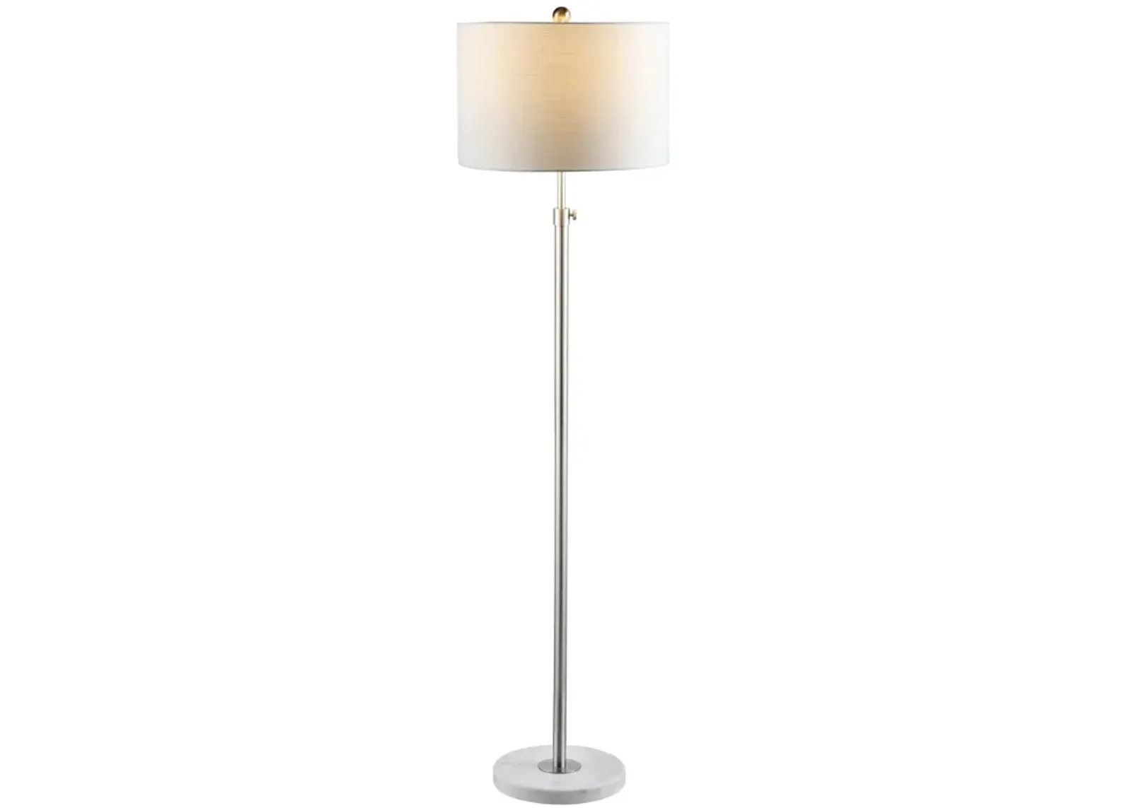 June Adjustable Metal/Marble LED Floor Lamp