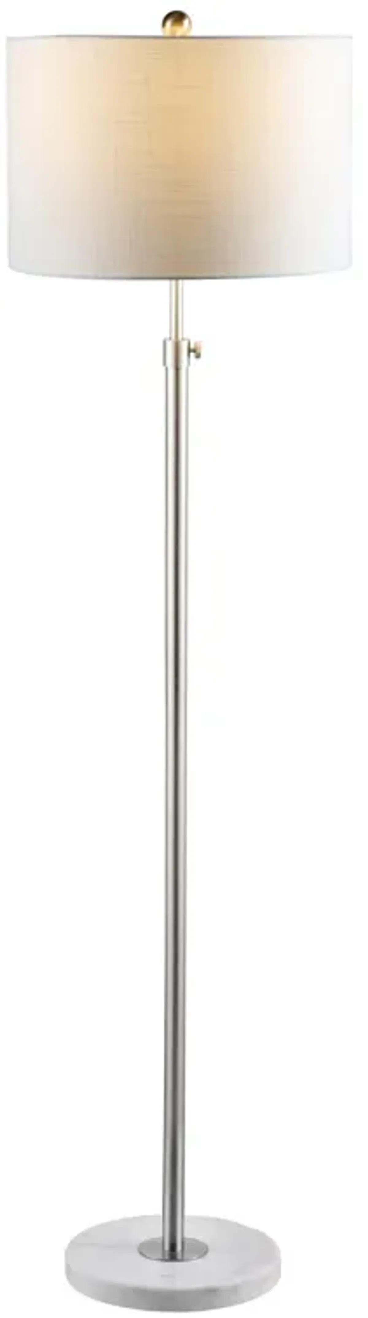 June Adjustable Metal/Marble LED Floor Lamp