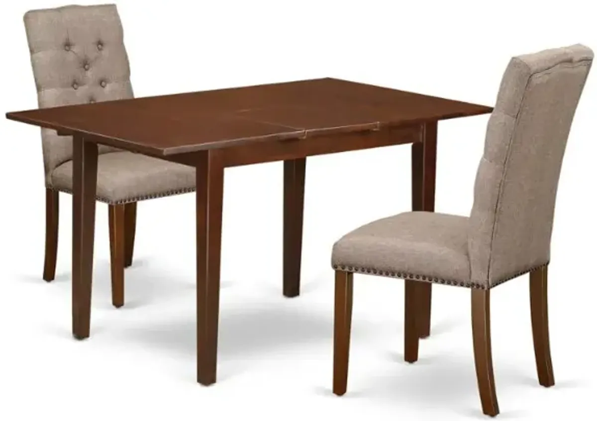 Dining Room Set Mahogany, MZEL3-MAH-16