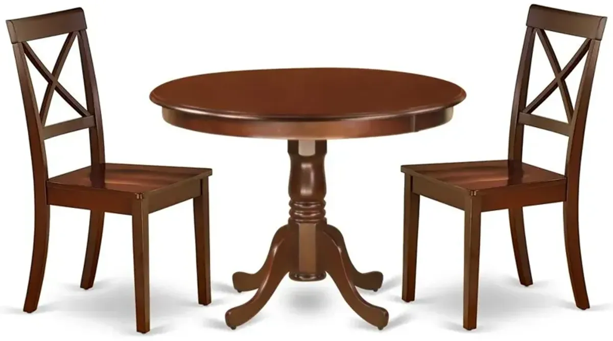 Dining Room Set Mahogany, HLBO3-MAH-W