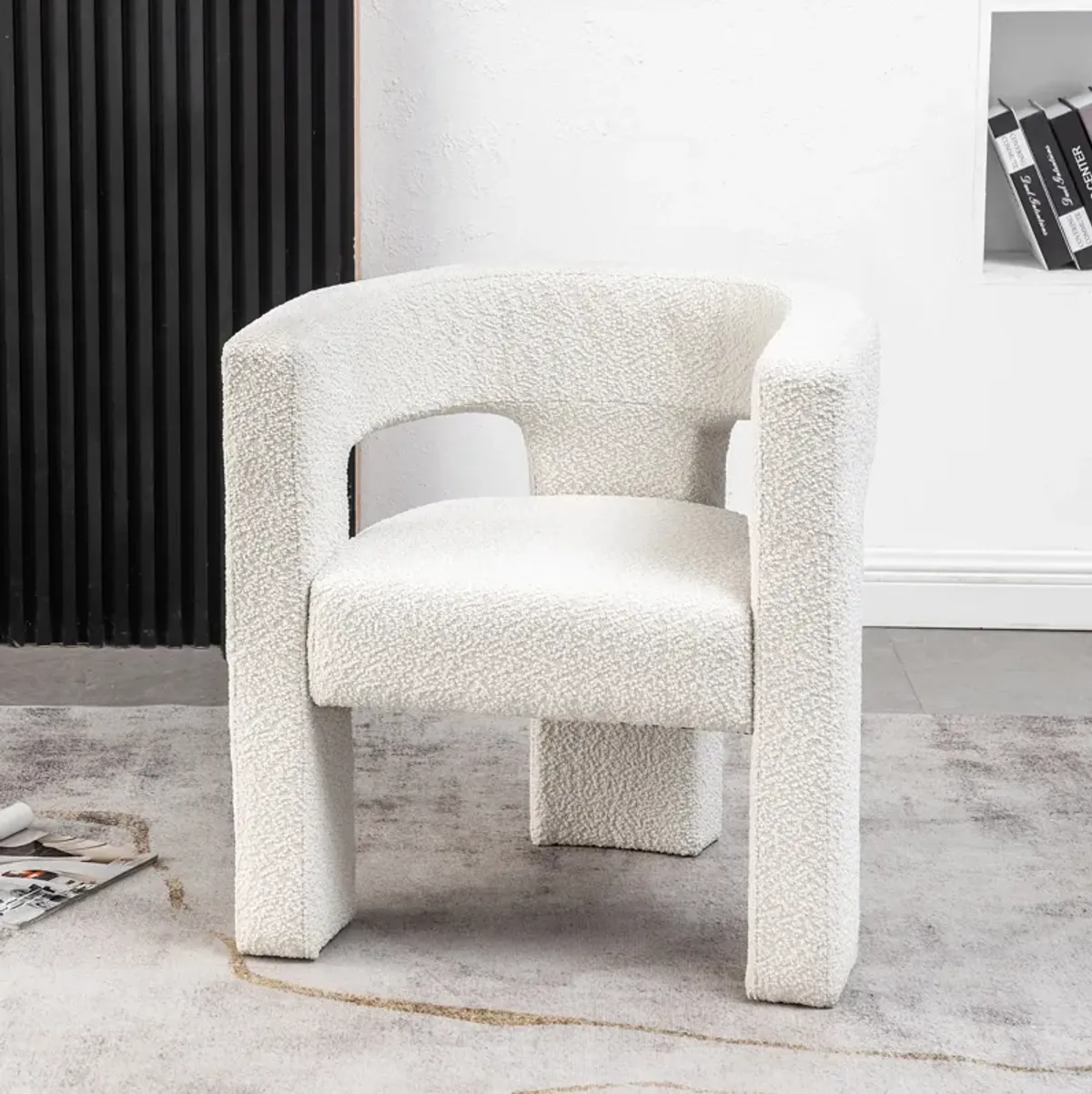 Herbert Modern Bouclé Armchair