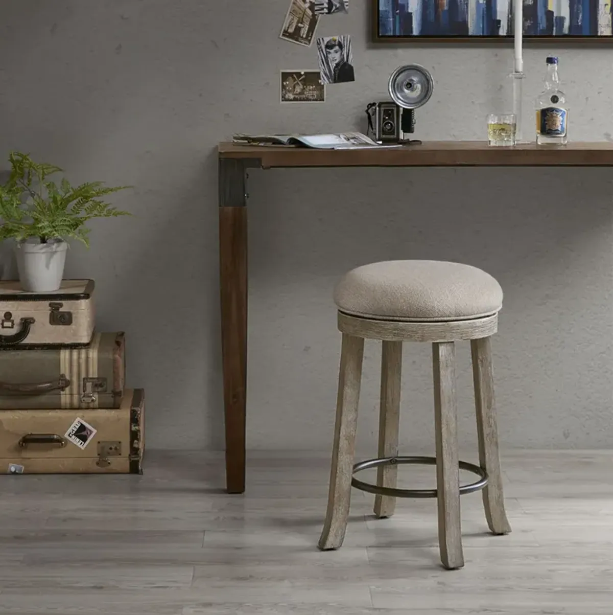 Oaktown Swivel Counter Stool