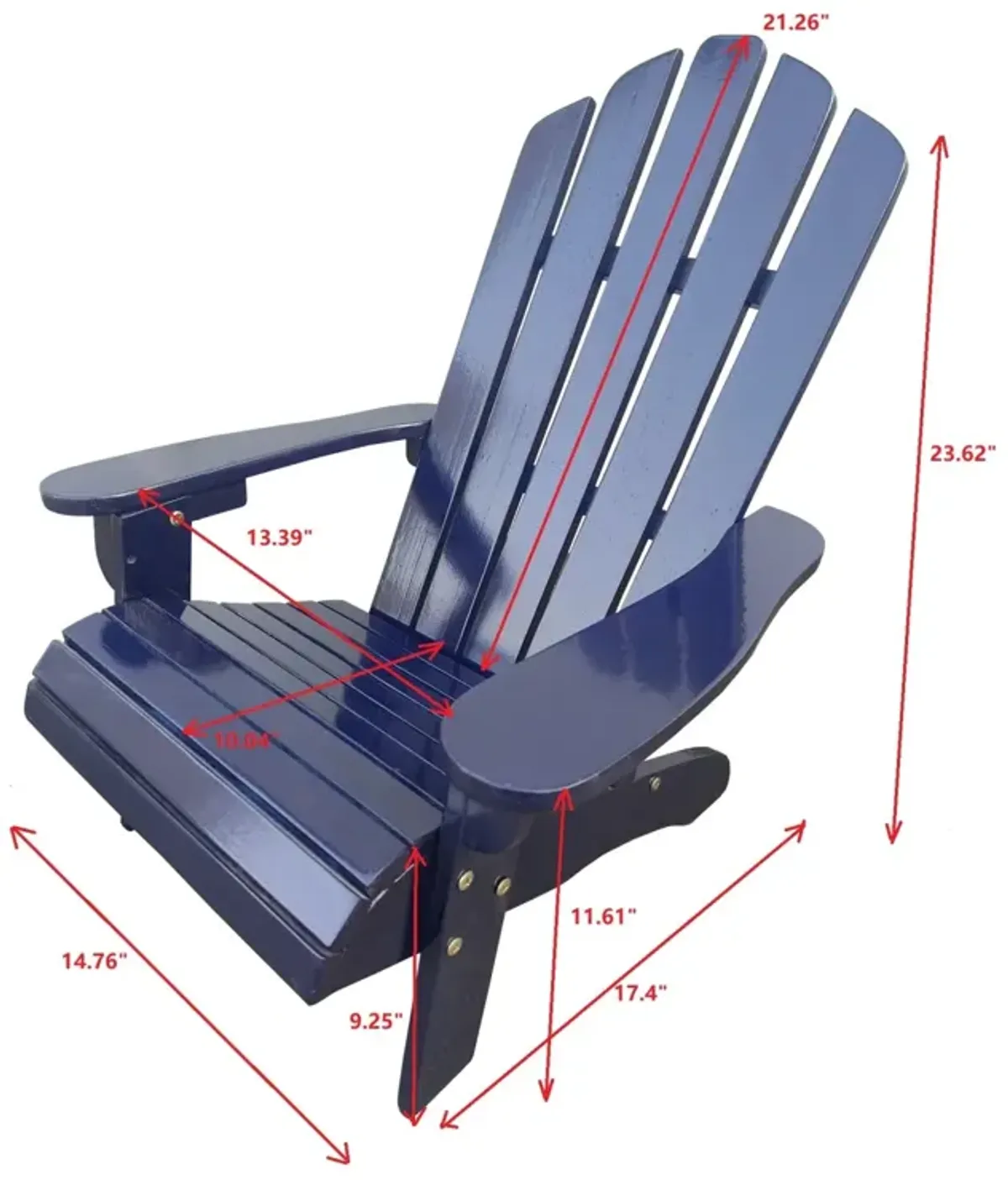 Outdoor Or Indoor Wood Children Adirondack Chair