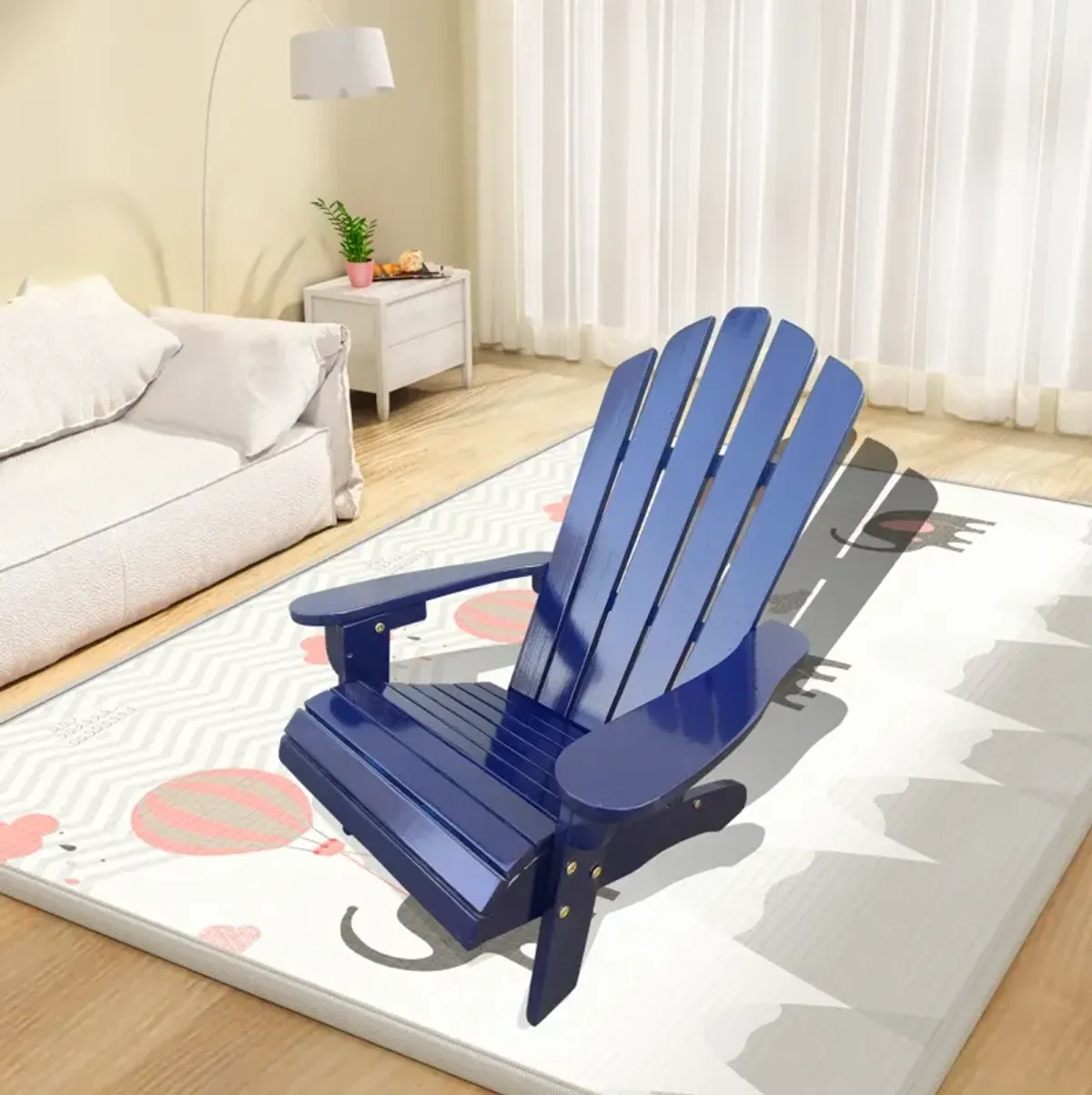 Outdoor Or Indoor Wood Children Adirondack Chair