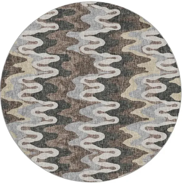Lorenzo LN6 Charcoal 8' Round Rug