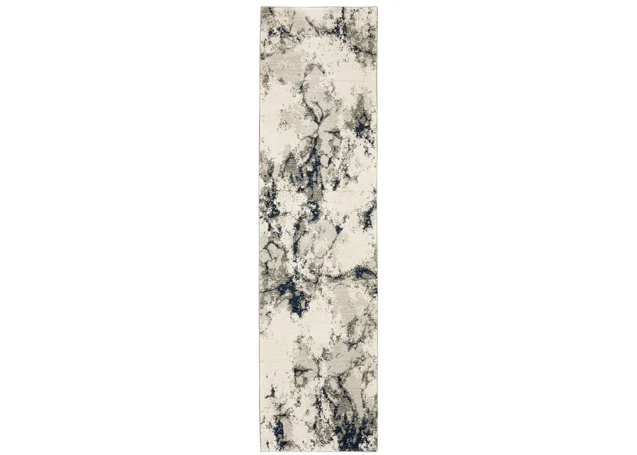 Evolution 2'3" x 8' Ivory Rug