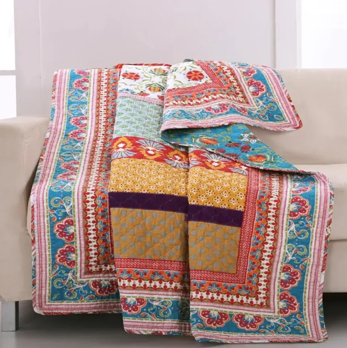 Greenland Home Fashion Thalia Accessory Throw - Multi 50x60"