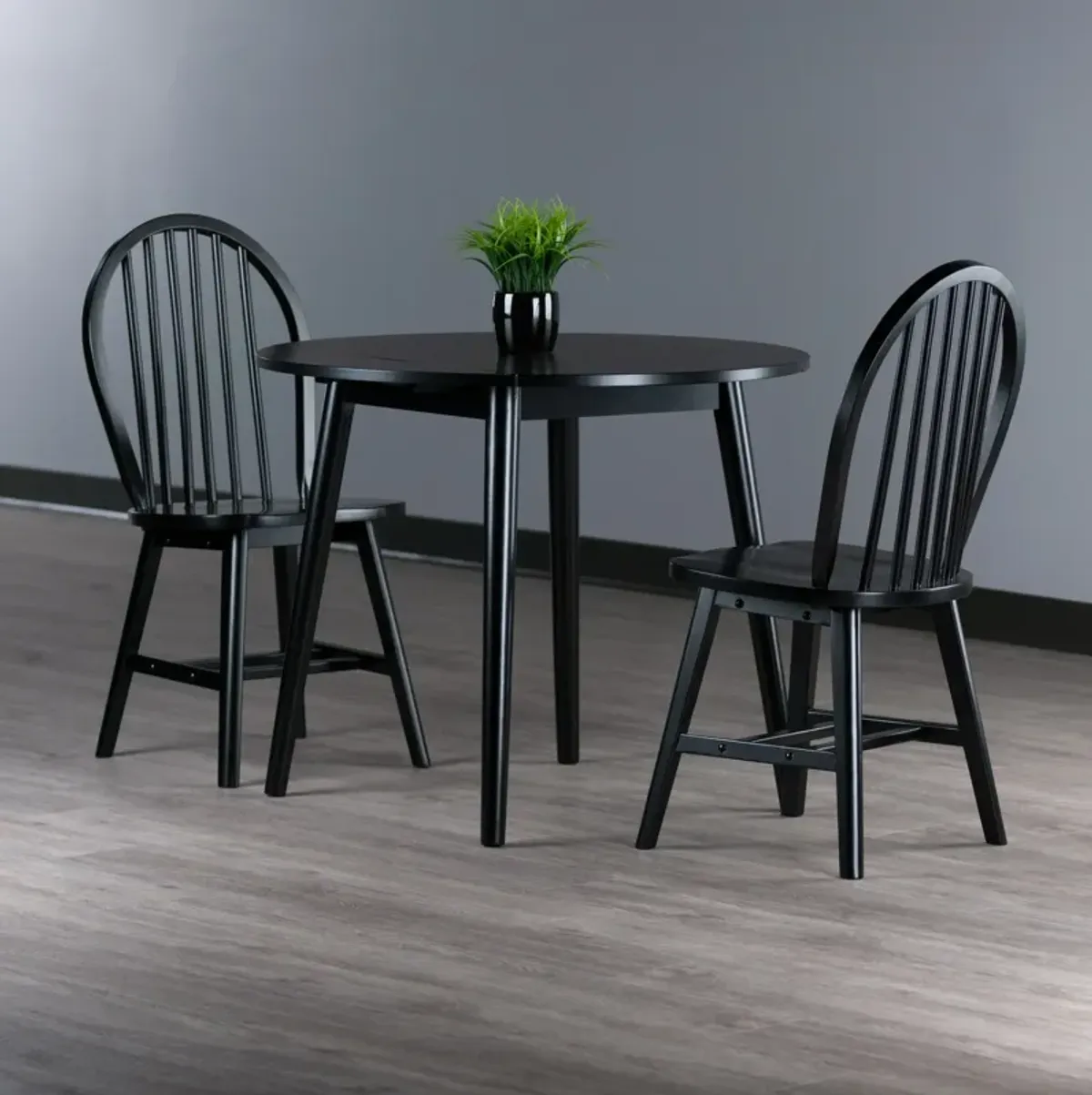 Winsome Wood Moreno Dining Set, Black