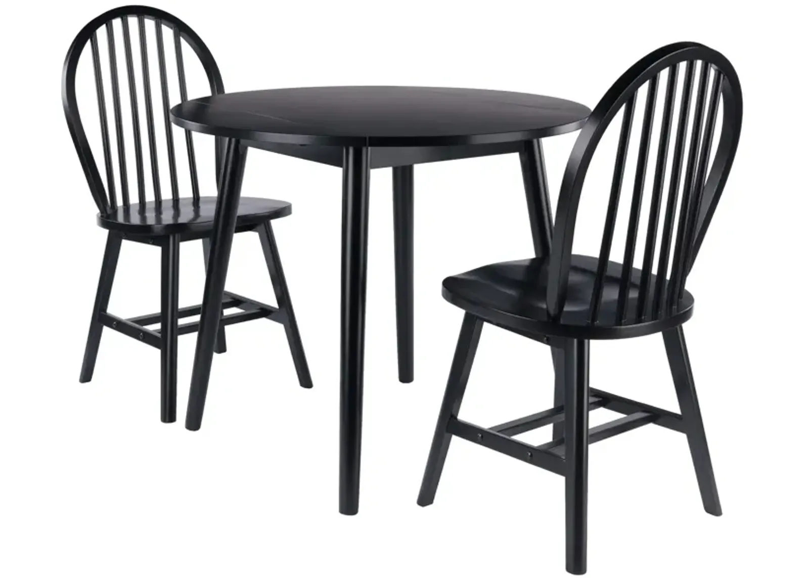 Winsome Wood Moreno Dining Set, Black