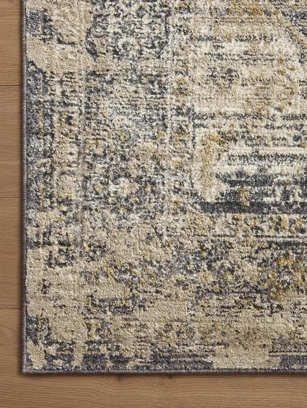 Indra INA03 Charcoal/Natural 11'6" x 15'6" Rug