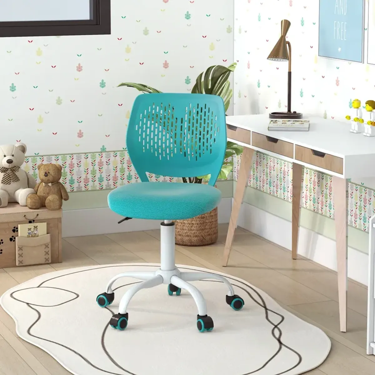 Ergonomic Children Study Chair with Adjustable Height