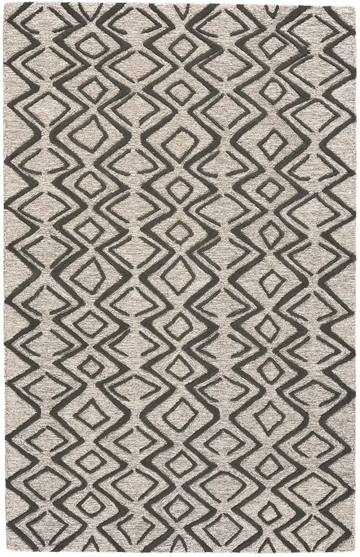 Enzo 8733F Black/Gray/Taupe 2'6" x 8' Rug