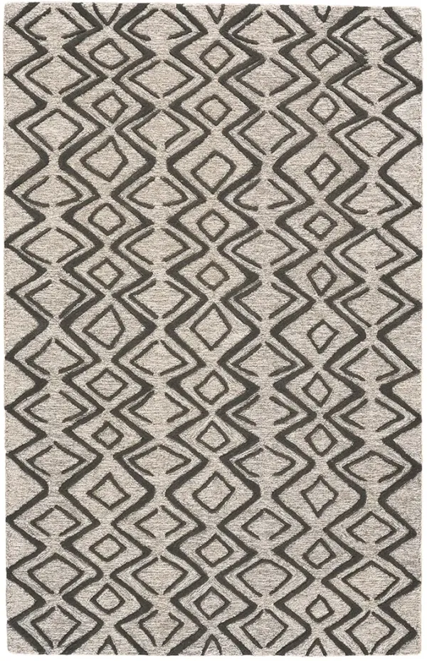 Enzo 8733F Black/Gray/Taupe 2'6" x 8' Rug