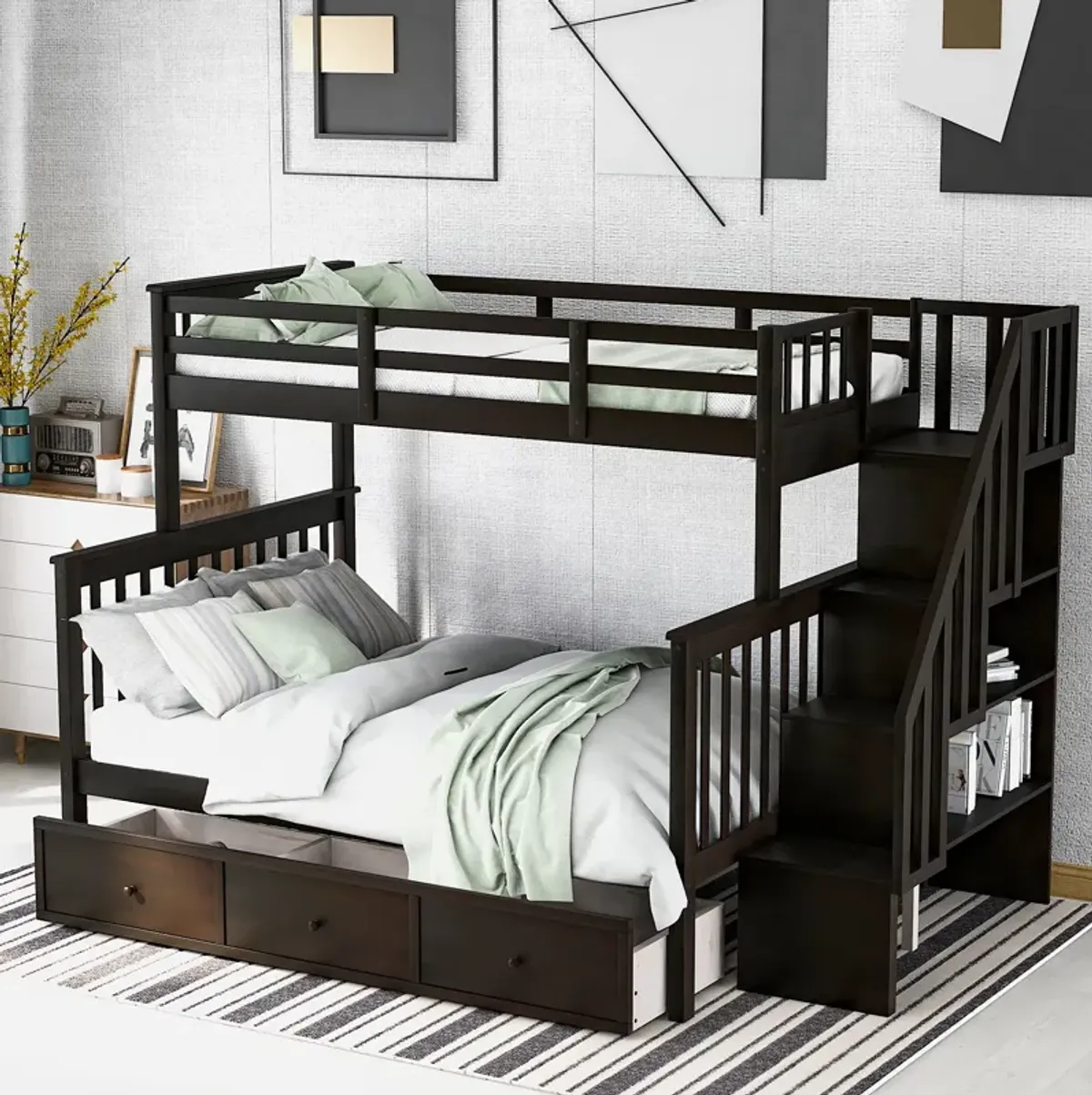 Merax Bunk Bed with Drawers