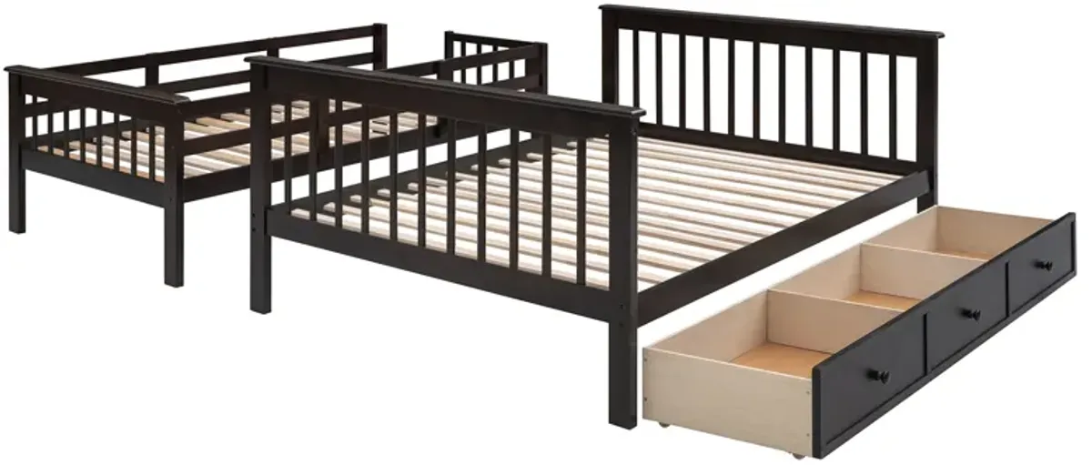 Merax Bunk Bed with Drawers