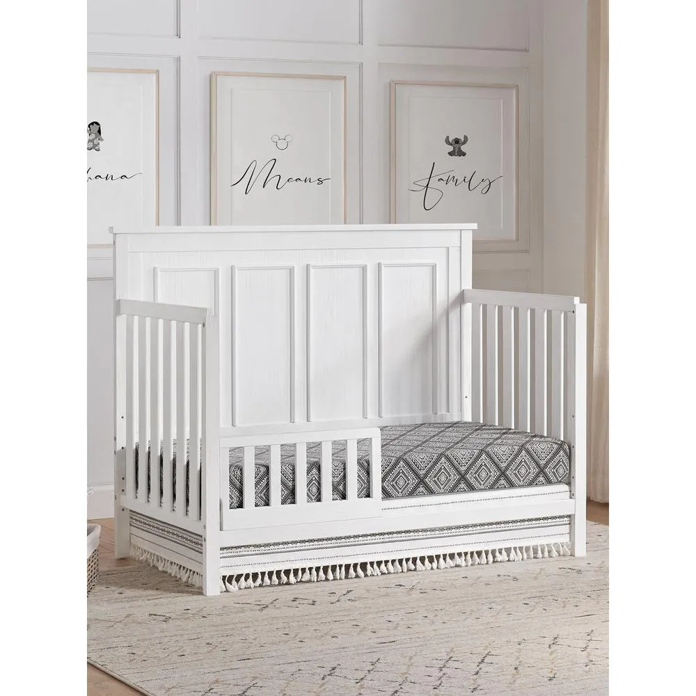 Oxford Baby Bennett 4 In 1 Convertible Crib Rustic White