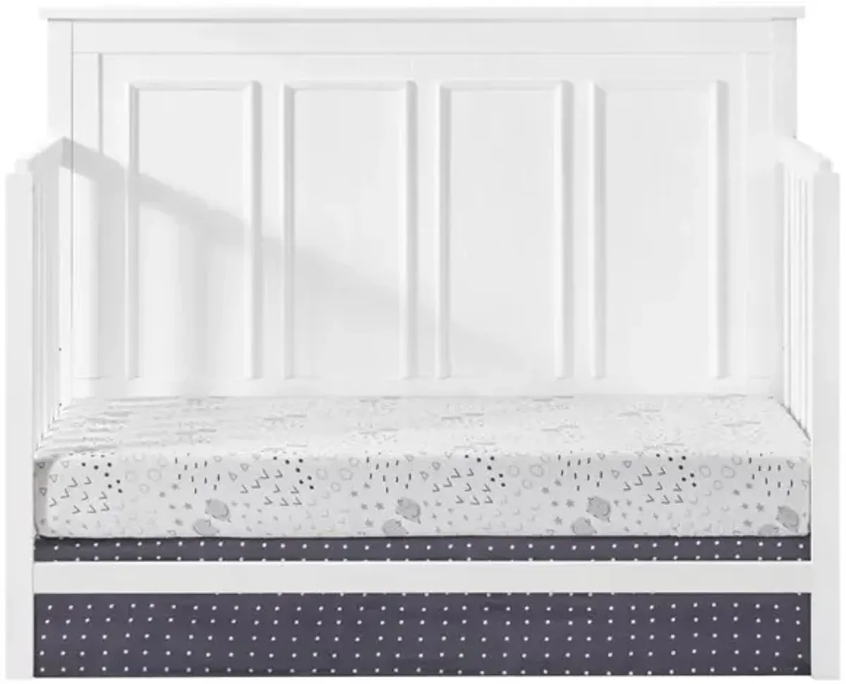 Oxford Baby Bennett 4 In 1 Convertible Crib Rustic White