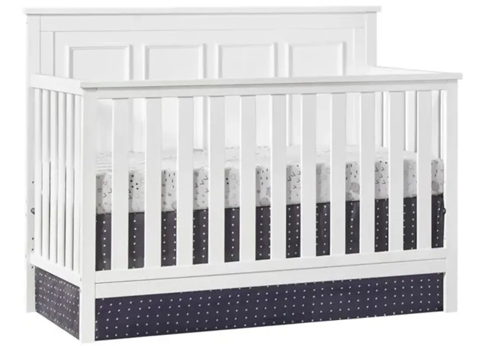 Oxford Baby Bennett 4 In 1 Convertible Crib Rustic White