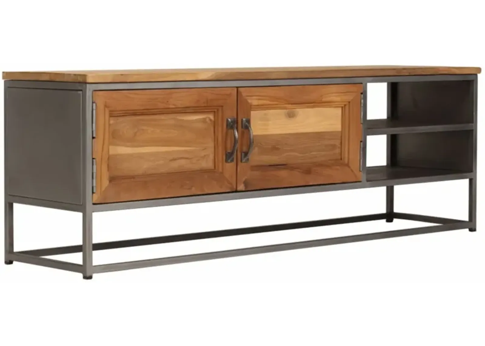 vidaXL TV Cabinet Recycled Teak and Steel 47.2"x11.8"x15.7"