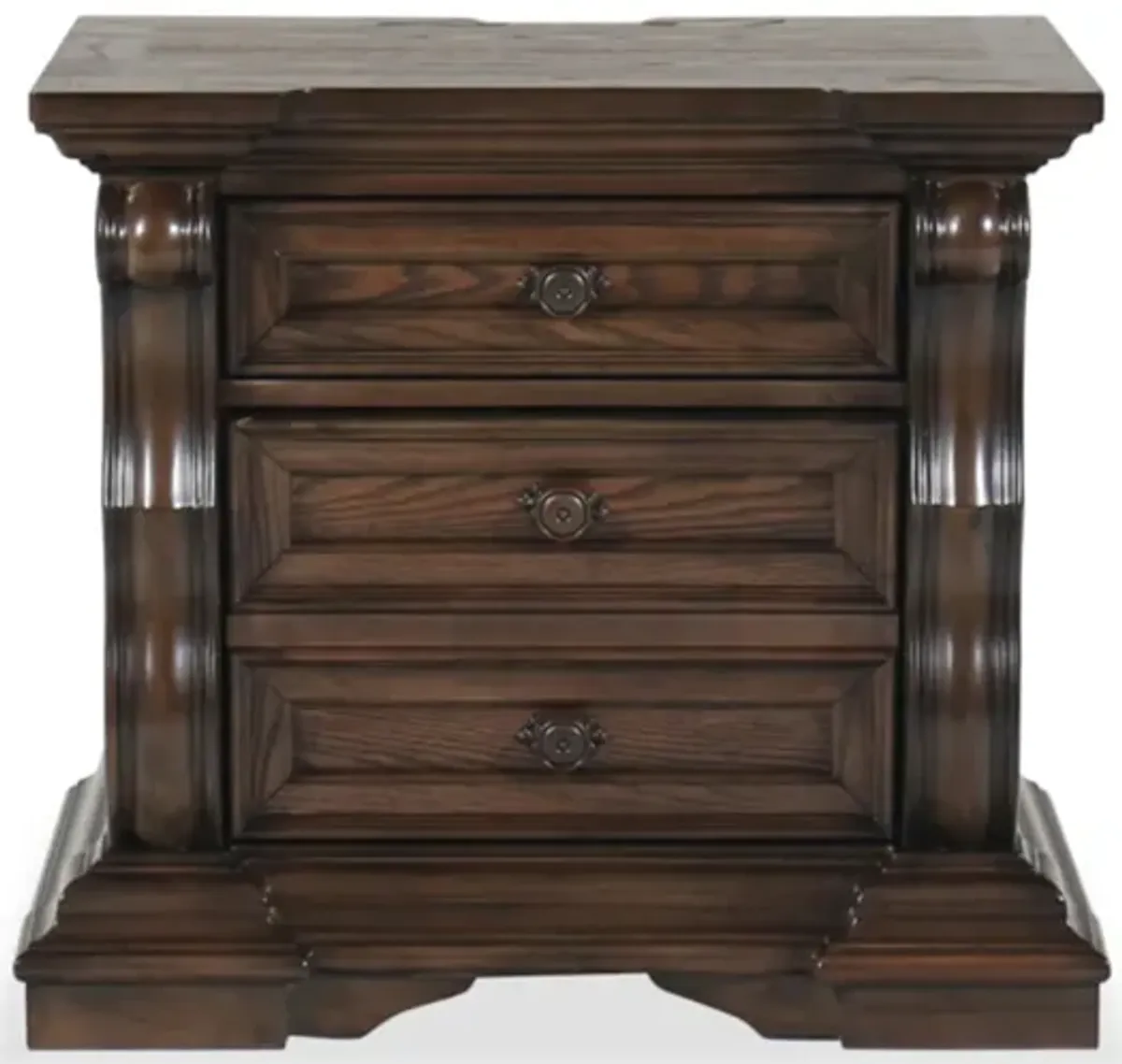 Maylee Dark Brown Nightstand