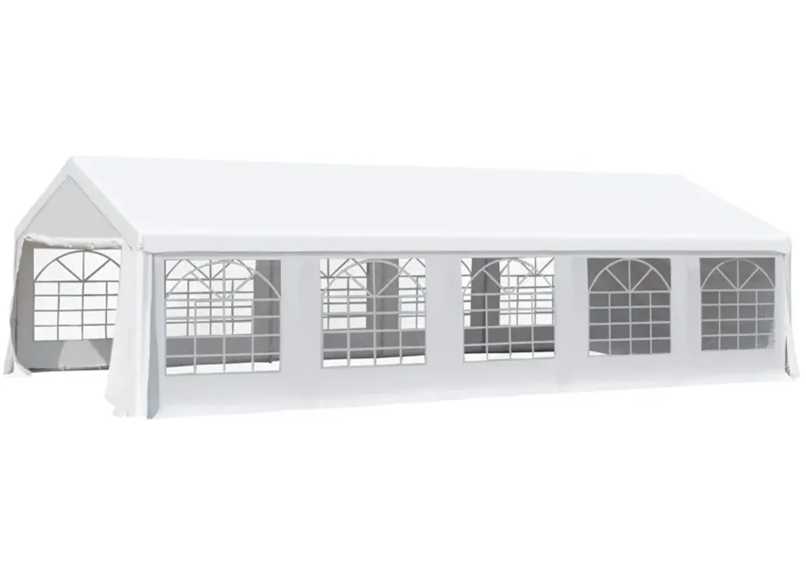 Elegant Outdoor Venue: 20x32ft White Party Tent with Removable Walls