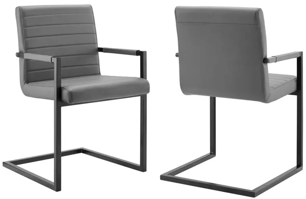 Savoy Vegan Leather Dining Chairs - Set of 2