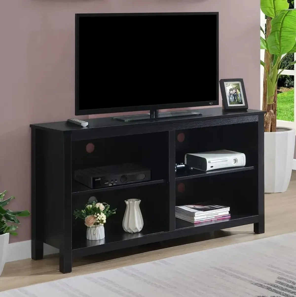 Convenience Concepts Montana Highboy TV Stand with Shelves for TVs up to 65 Inches