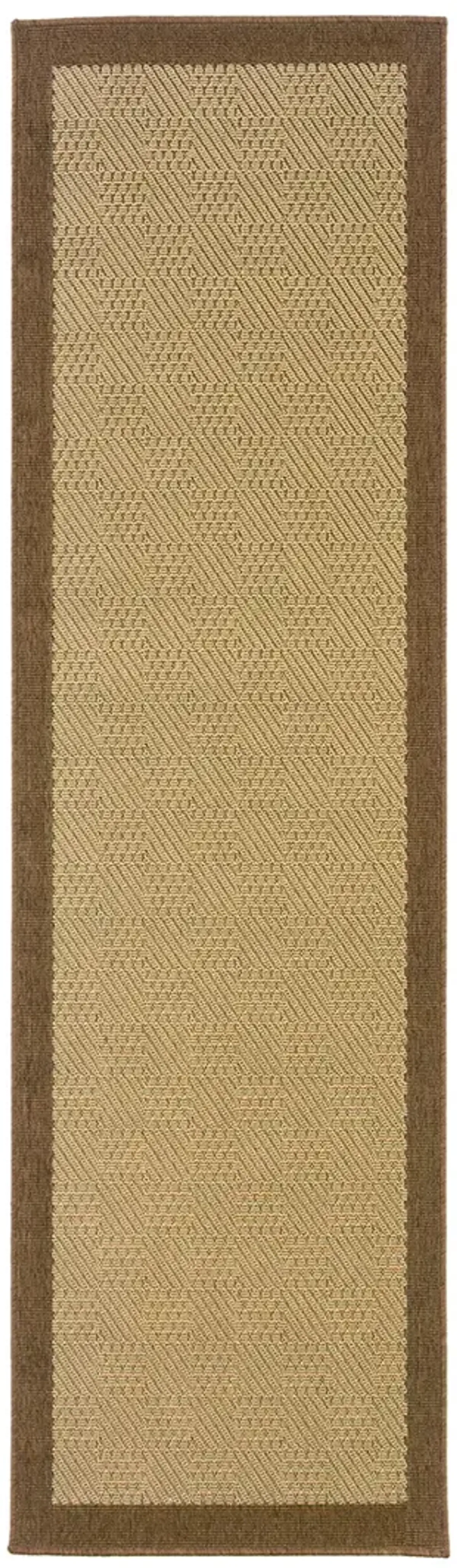 Lanai 2'3" x 7'6" Beige Rug