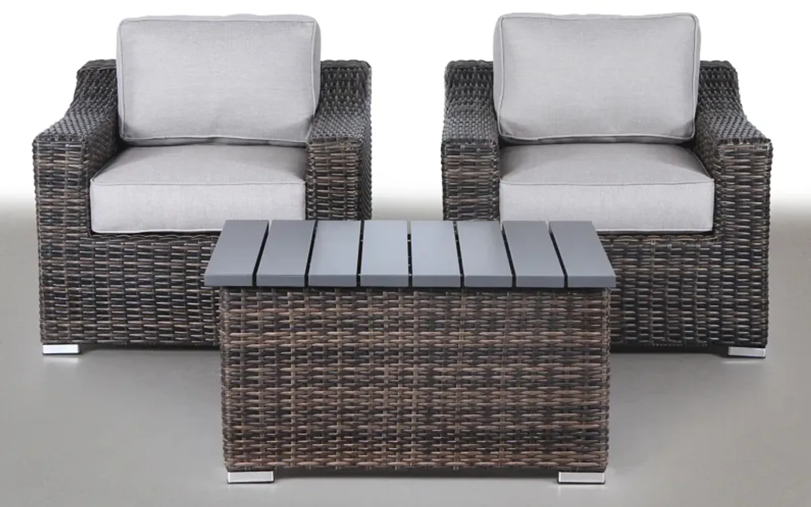 Living Source International Rattan Wicker Fully Assembled 2 - Person Seating Group with Cushions (New)