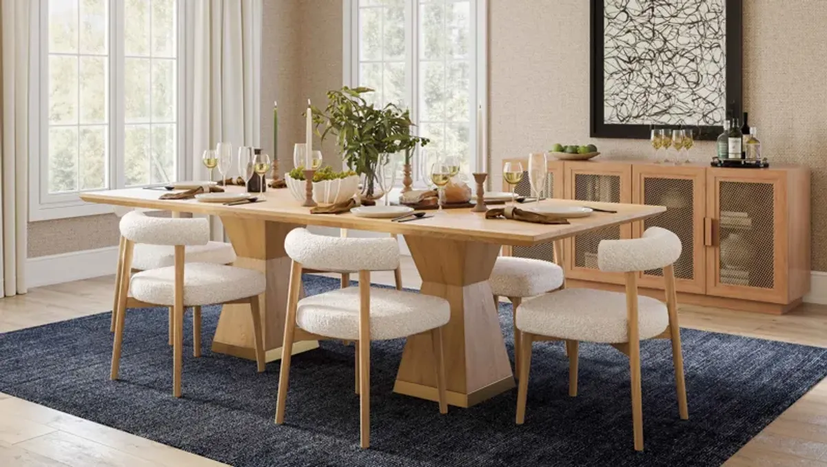 Nolan Wood Rectangular Dining Table