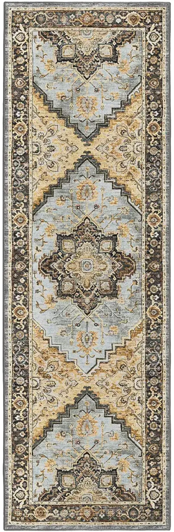 Jericho JC2 Pewter 2'6" x 10' Rug