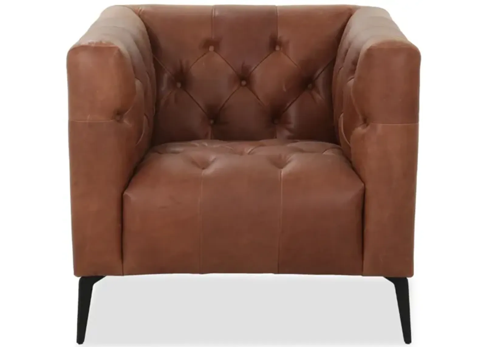 Nicolla Brown Leather Chair