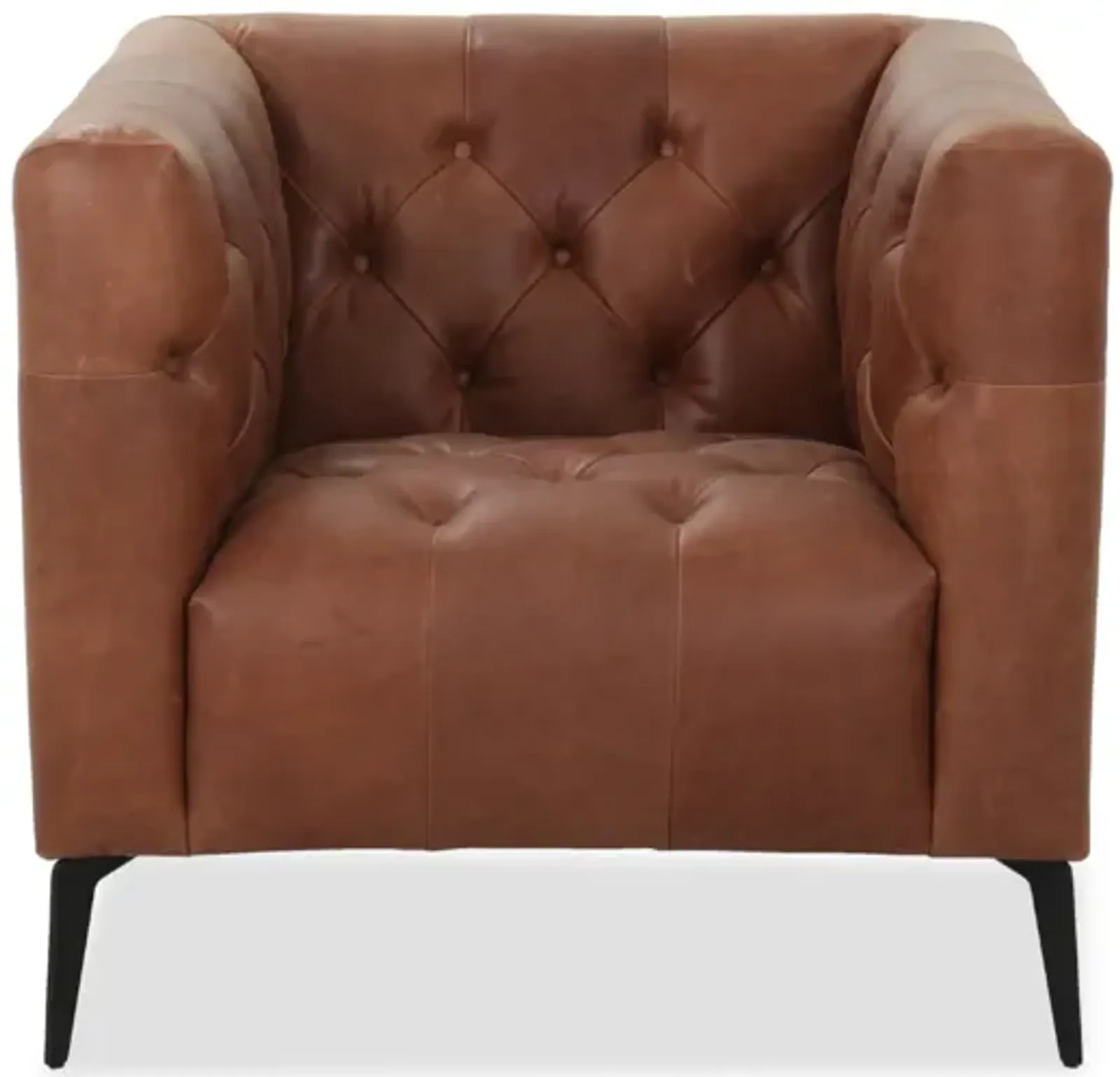 Nicolla Brown Leather Chair