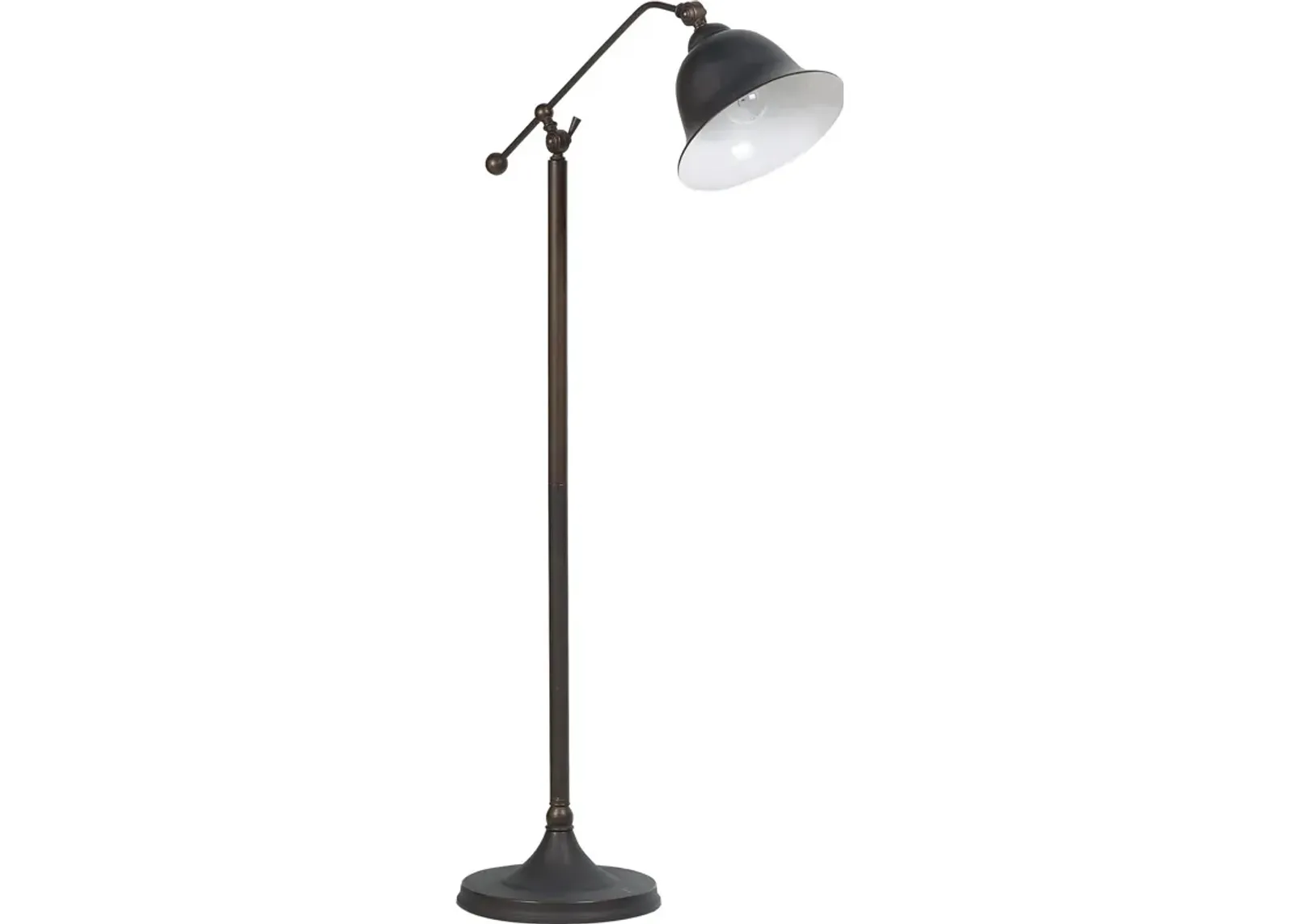 Suave Floor Lamp, Dark Bronze-Benzara