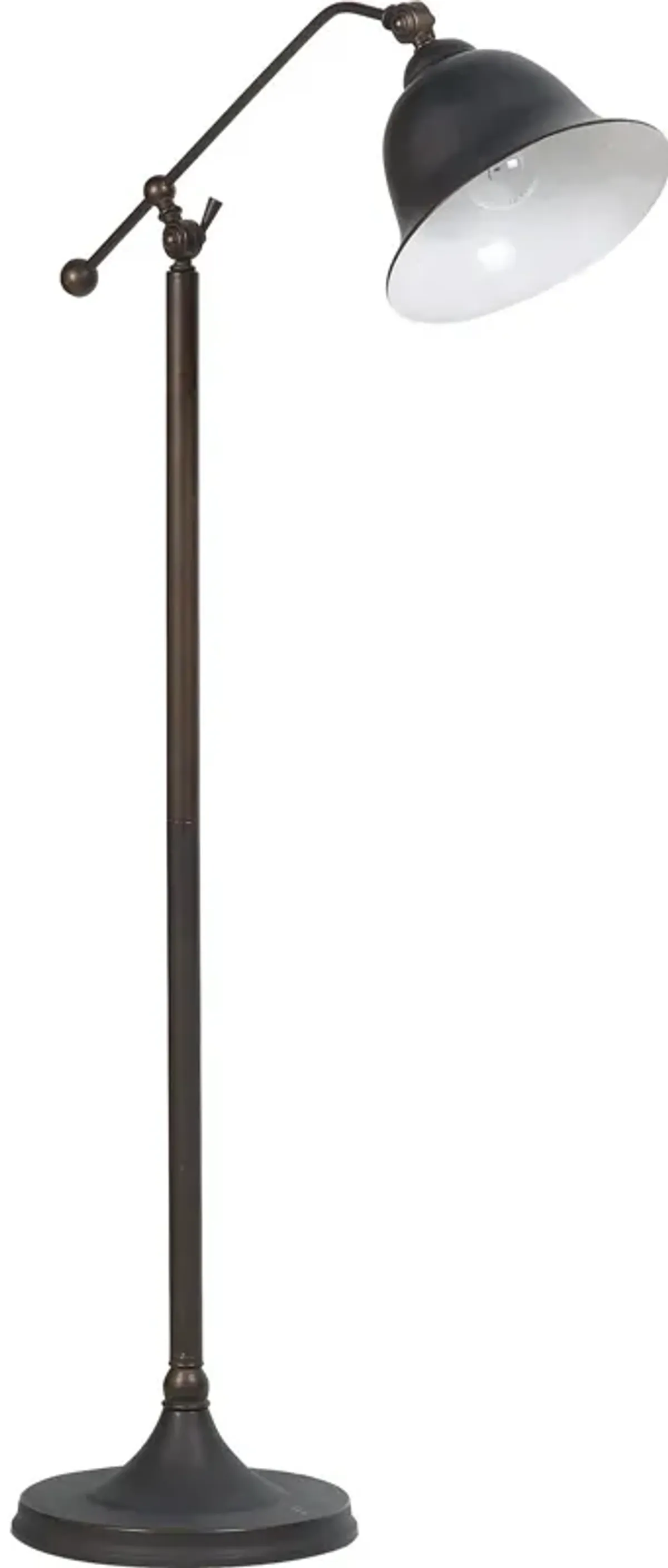 Suave Floor Lamp, Dark Bronze-Benzara