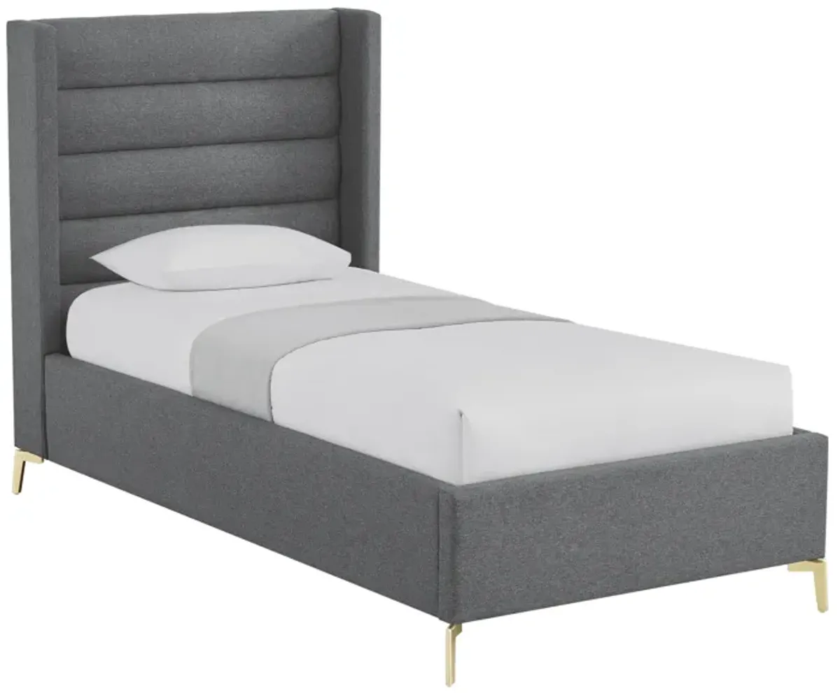 Inspired Home Ames Velvet Platform Bed