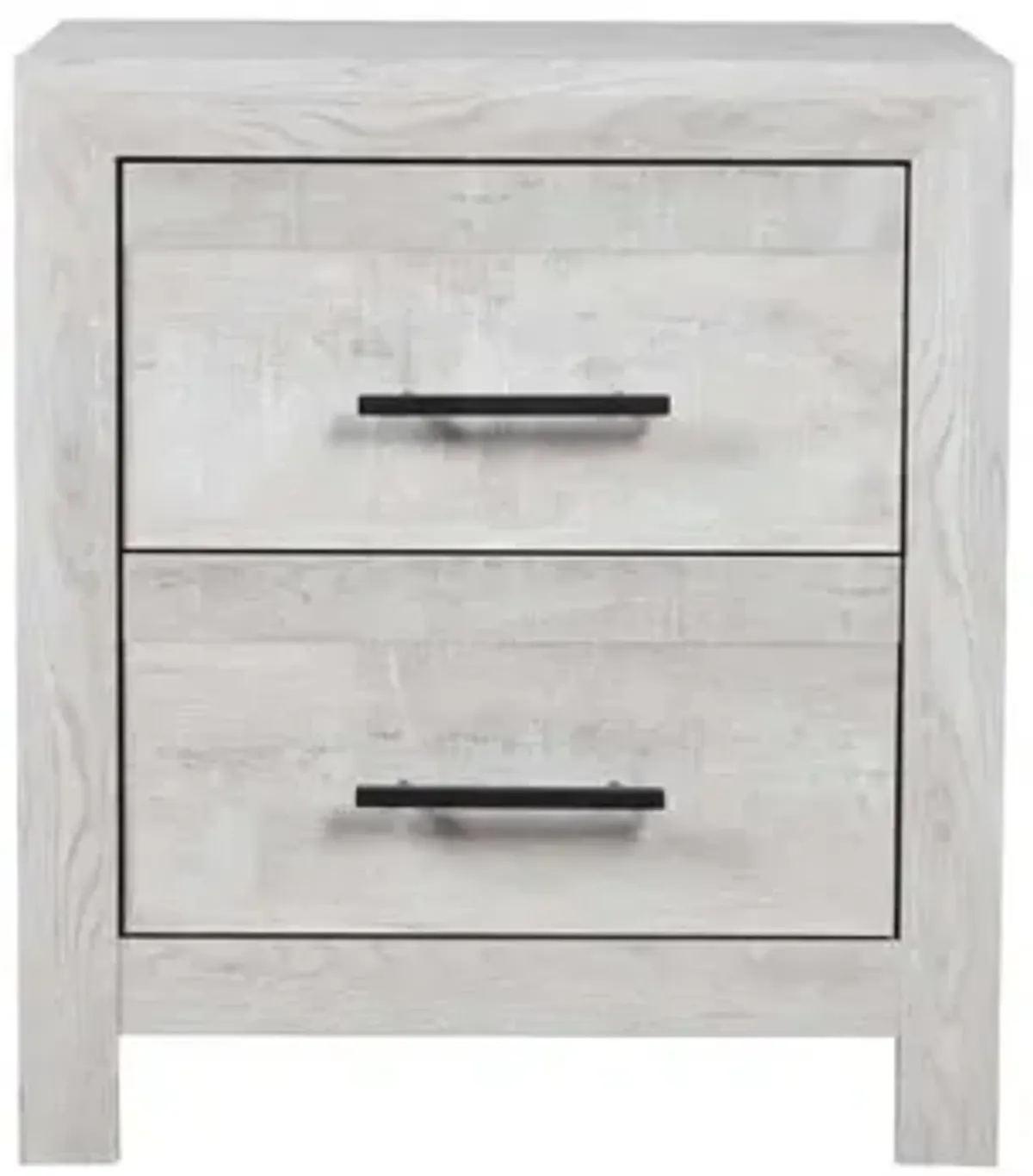 Denver Modern Style 2Drawer Nightstand Made With Wood In Gray