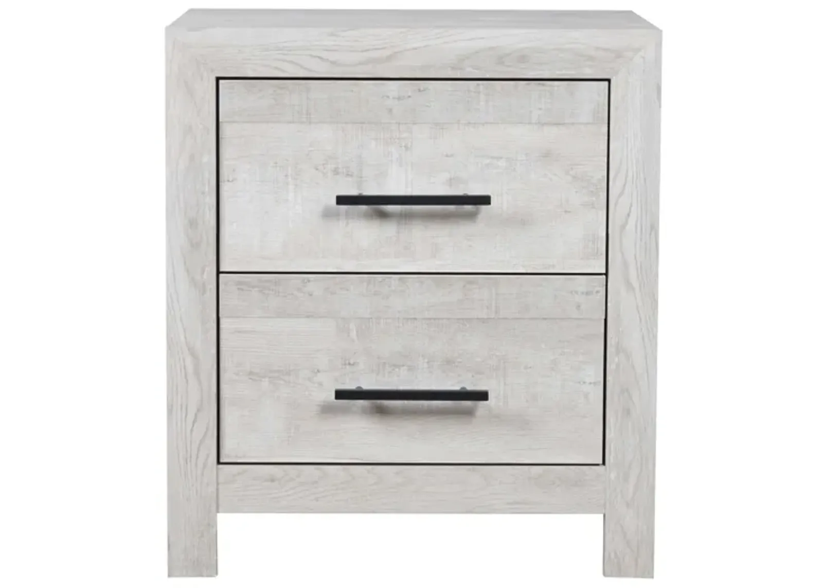 Denver Modern Style 2Drawer Nightstand Made With Wood In Gray