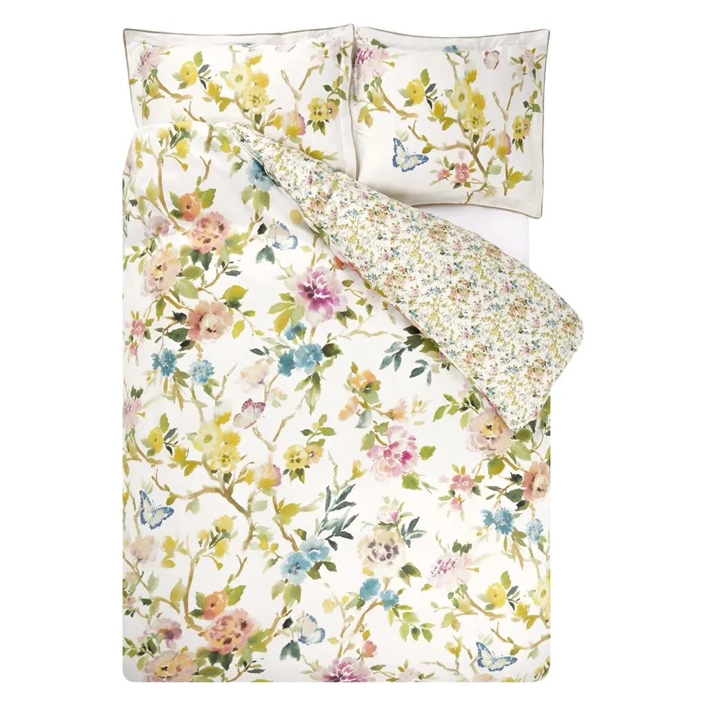 Fiore d'Acqua Peony Queen Duvet Cover