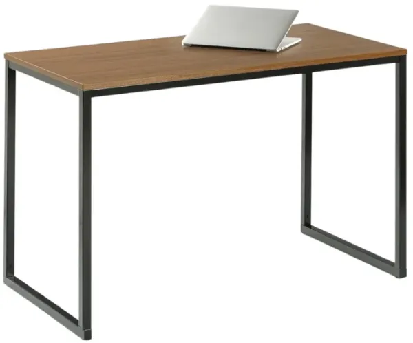 Modern Home Office Desk with Metal Frame & Wood Table Top